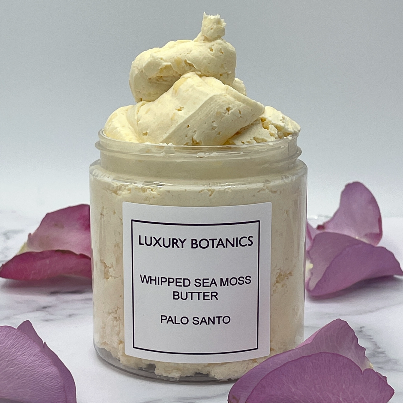 Dark Gray Palo Santo and Sage Whipped Sea Moss Butter 8oz