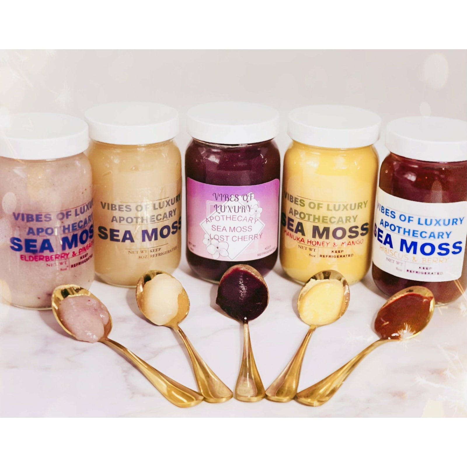 Light Gray Mojito Flavored Sea Moss