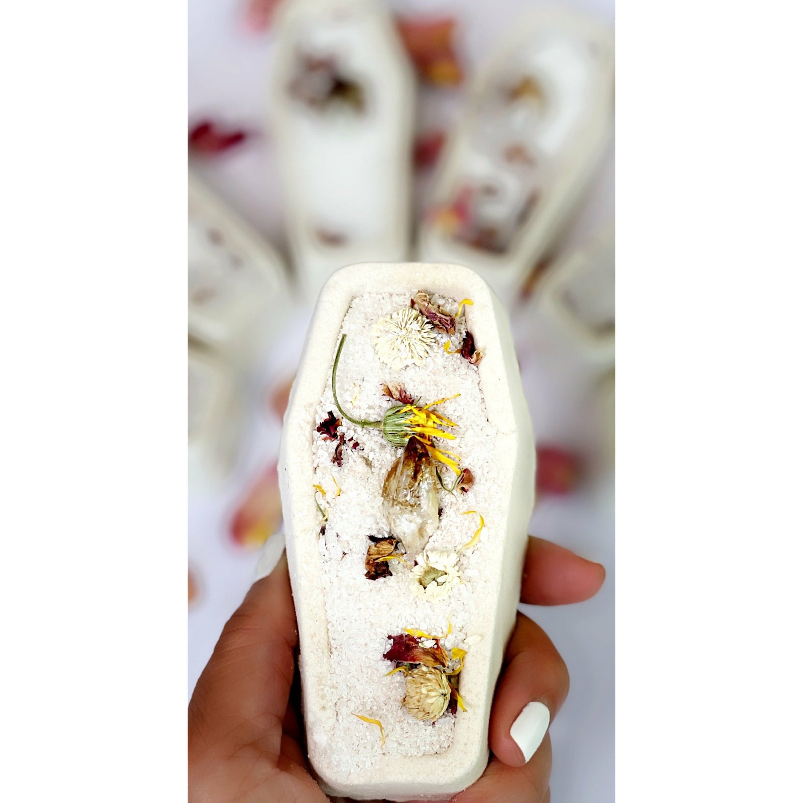 Light Gray New  Beginnings  Citrine Bath Bombs