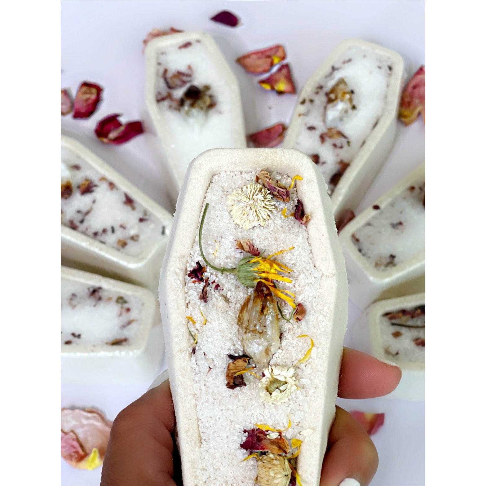 Light Gray New  Beginnings  Citrine Bath Bombs