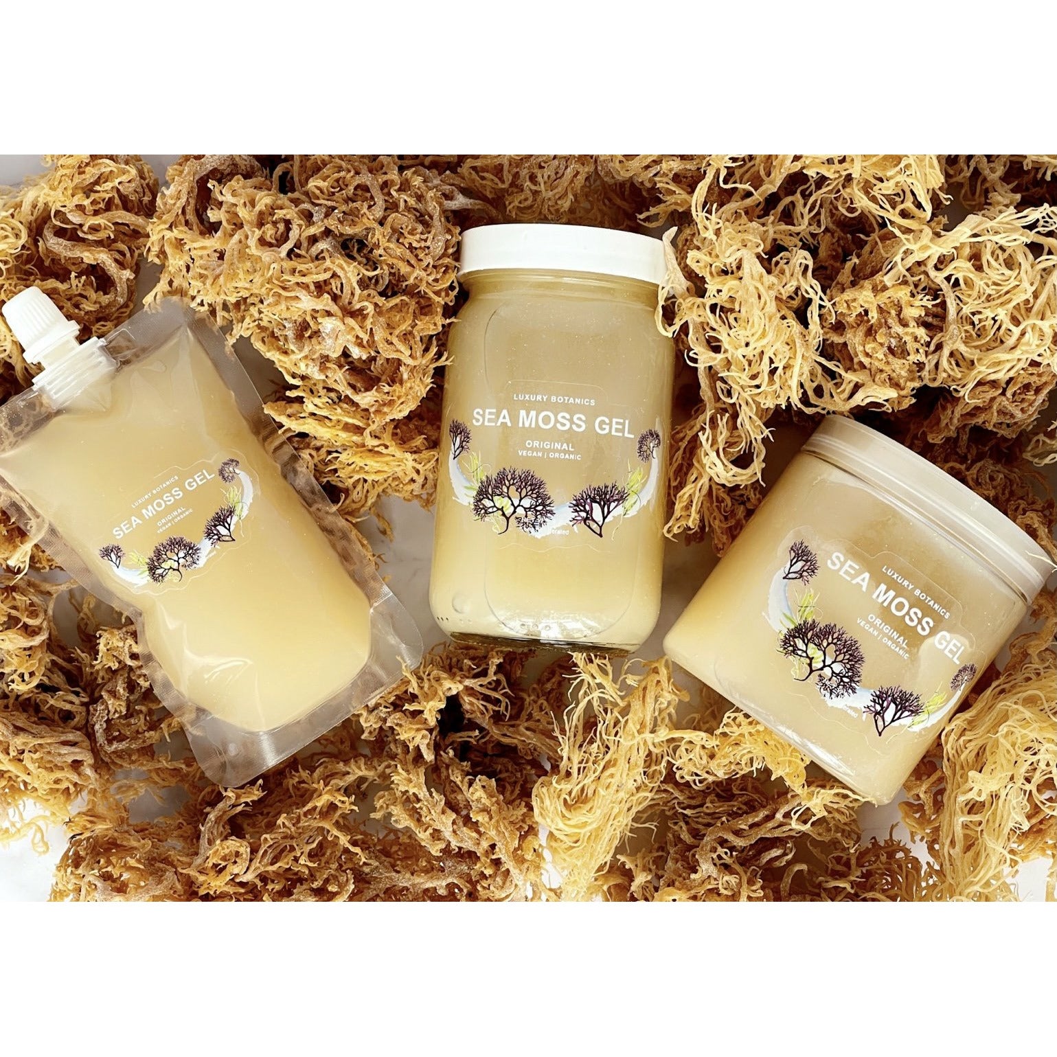 Light Gray St.Lucian Wildcraft Sea Moss in 4oz package