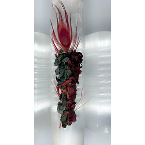 Gray Purification and Energy Grounding  Red and Green Eucalyptus 6 inch Smudge Stick